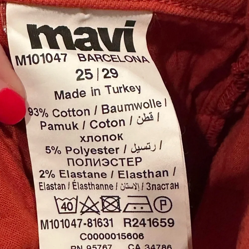 Mavi Women's Orange‎ Barcelona High Rise Wide Leg Jeans Size 25/29